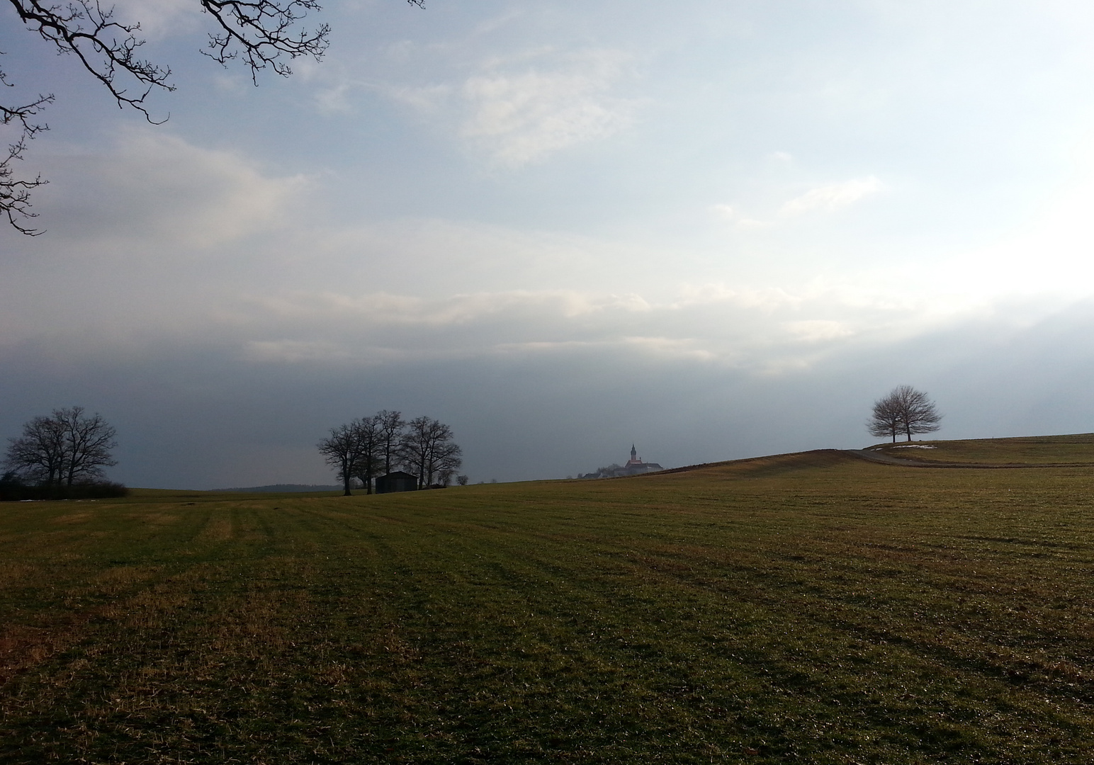 Blick auf Kloster Andechs