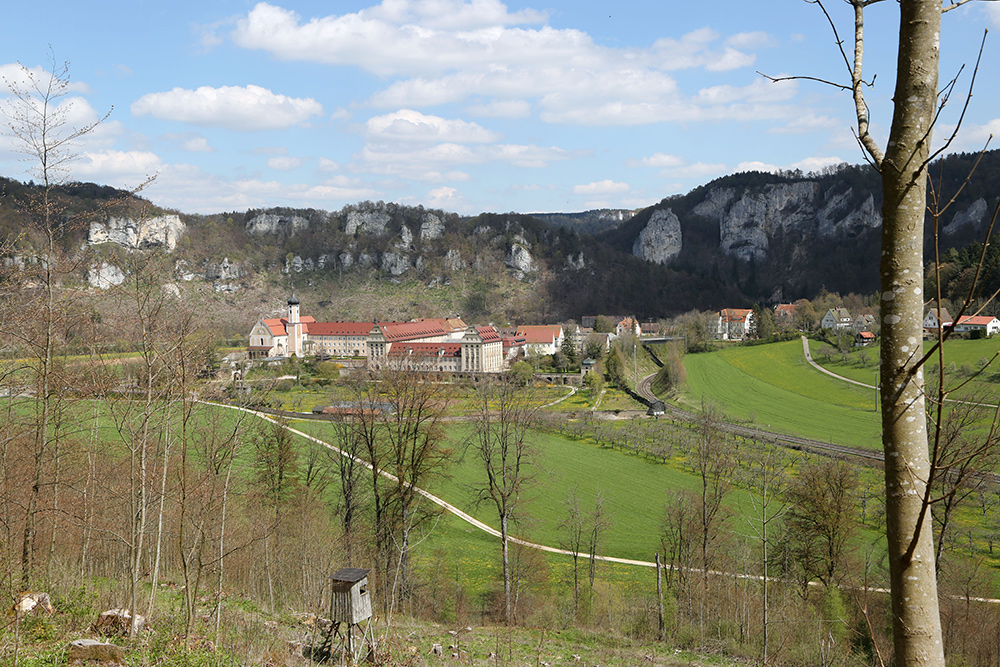 Blick auf Kloster Beuron