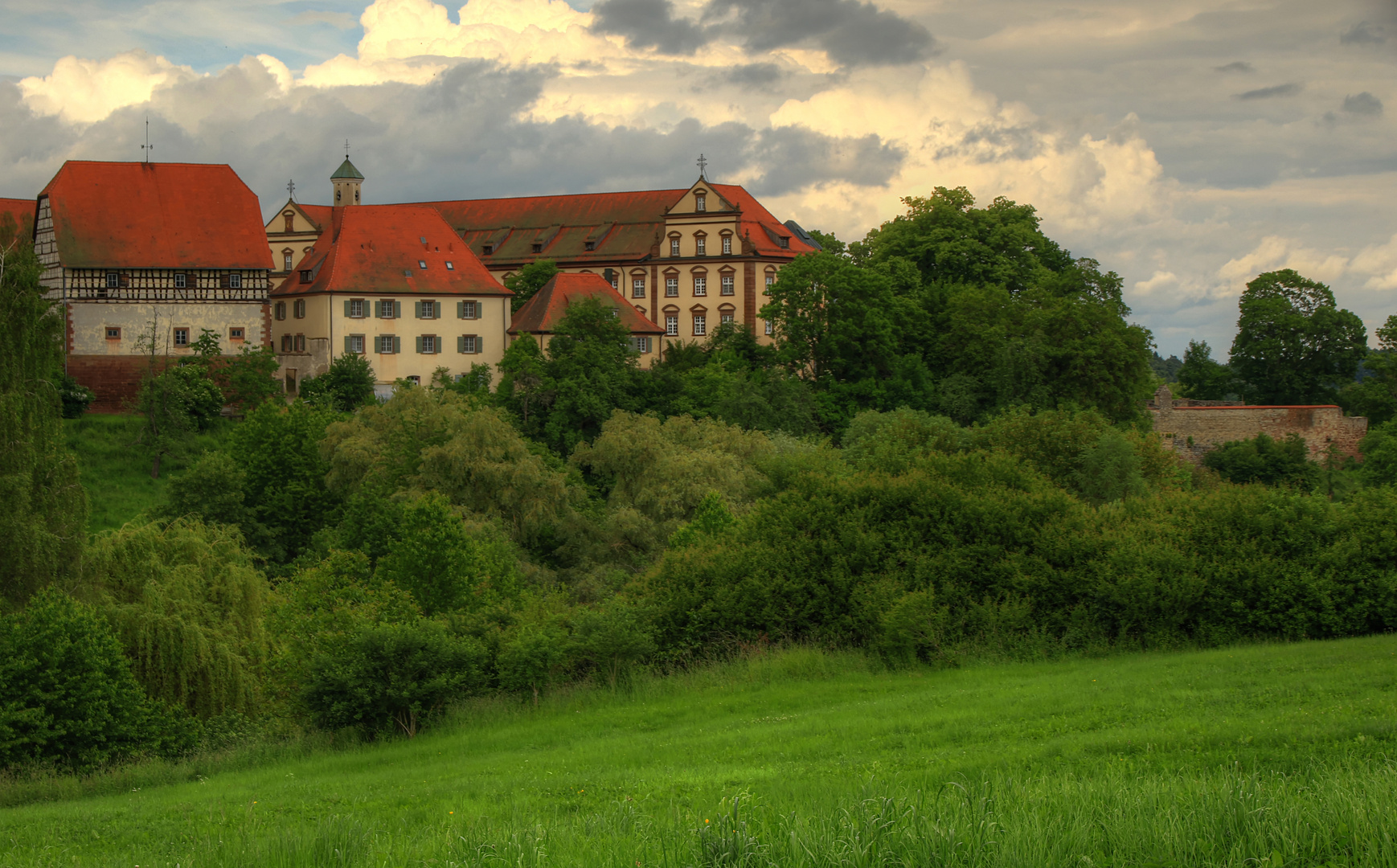 Blick auf Kloster Kirchberg