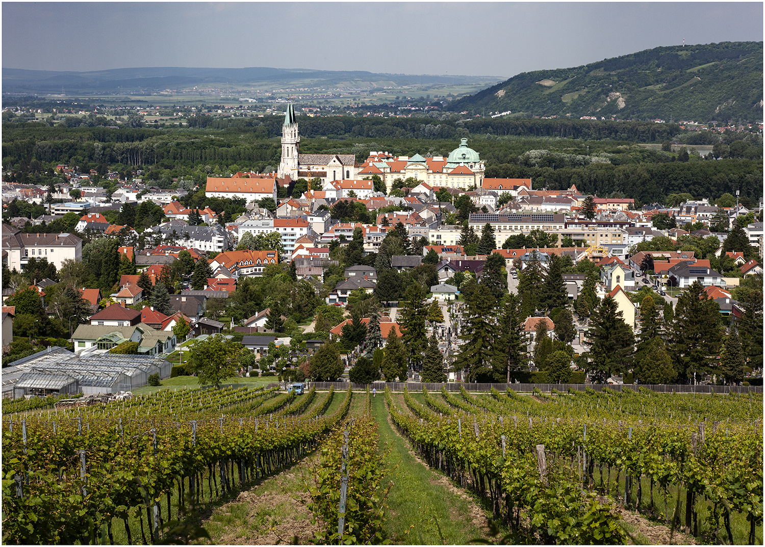 Blick auf Klosterneuburg