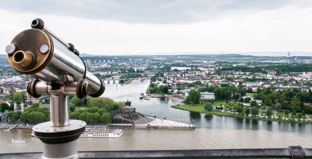 Blick auf Koblenz ....