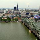 Blick auf Köln und den Rhein