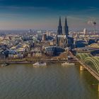 Blick auf Köln vom Triangle Turm in Deutz