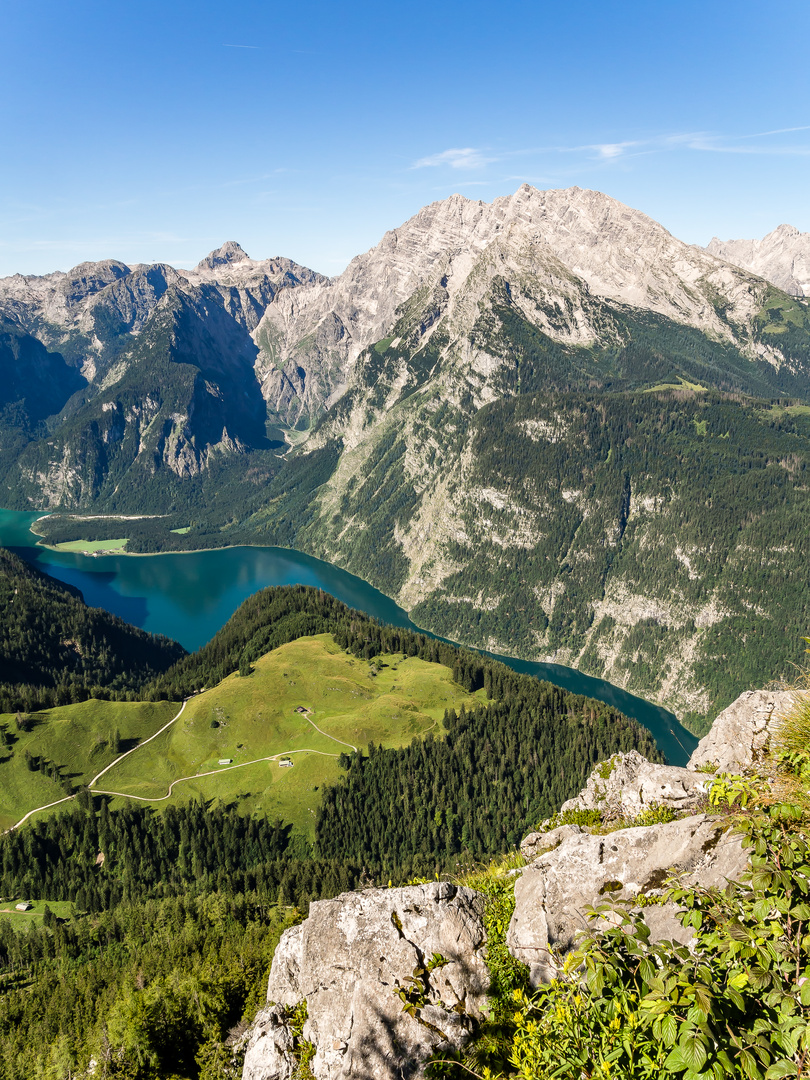 Blick auf Königssee und Watzmann