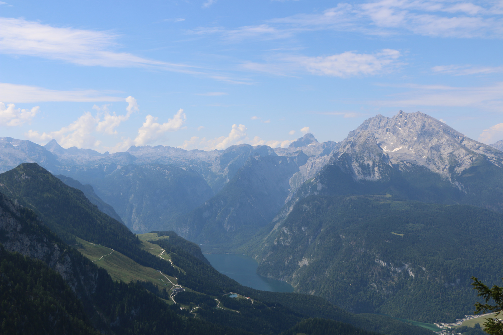 Blick auf Königssee vom Obersalzberg aus