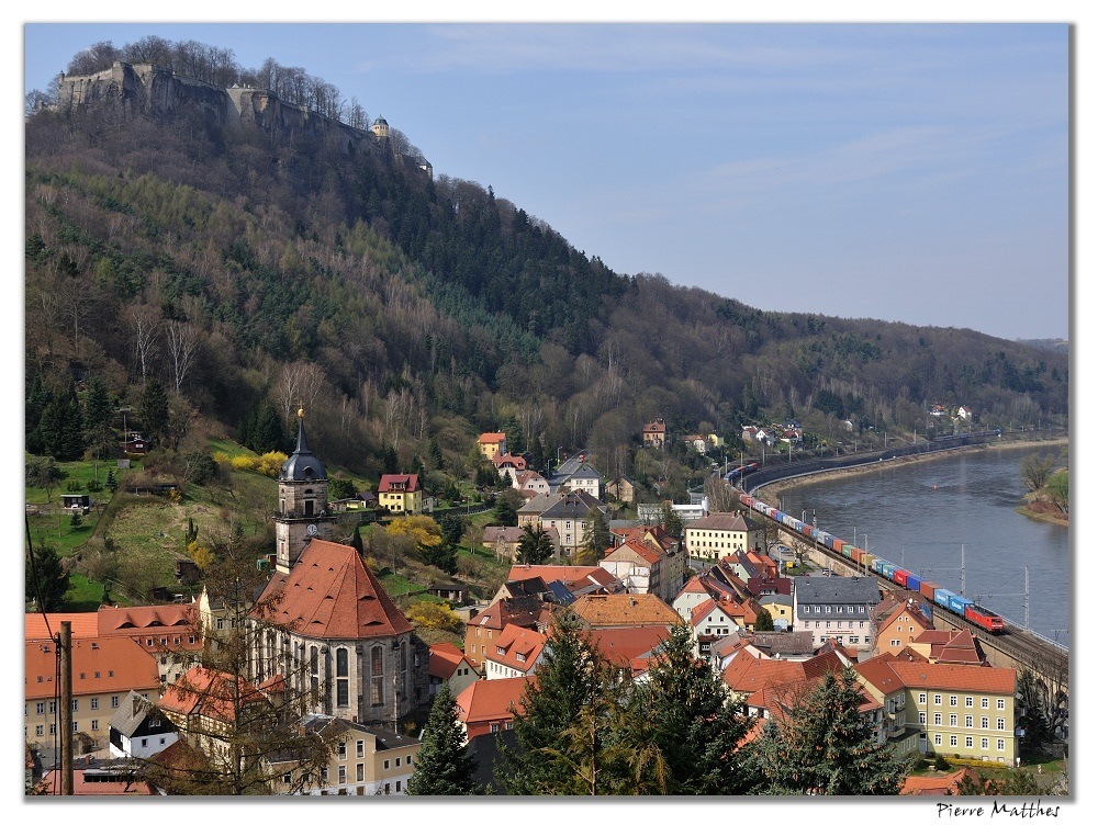 Blick auf Königstein -Frühjahr-