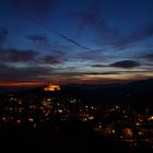 Blick auf Königsteiner Burg und Umfeld