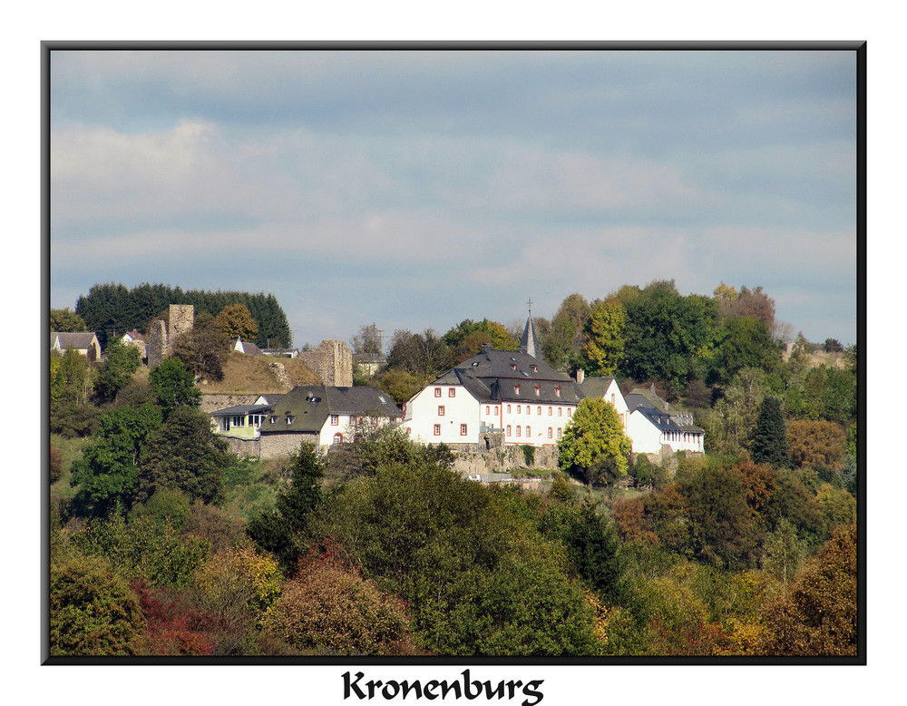 Blick auf Kronenburg in der Eifel