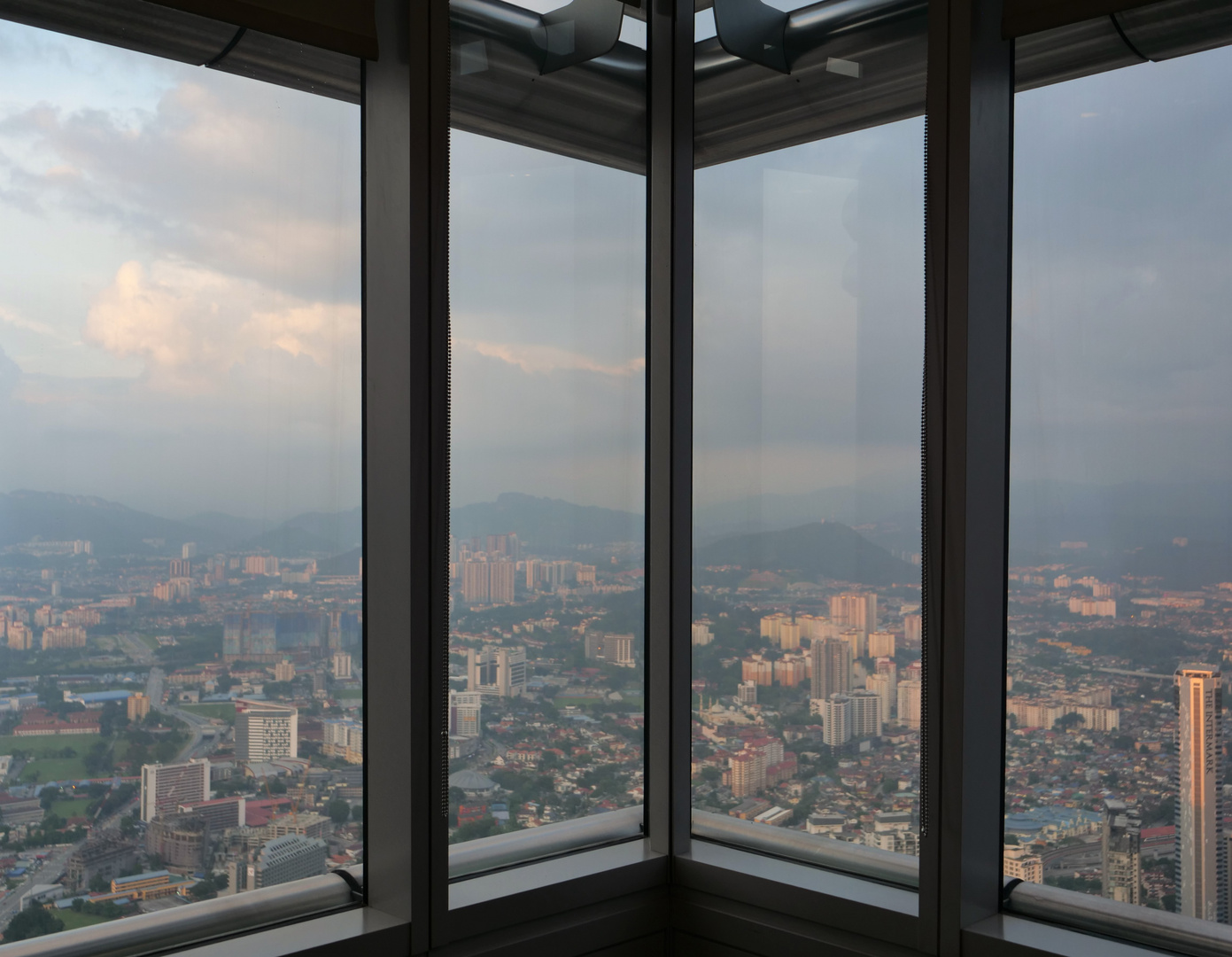 Blick auf Kuala Lumpur von den Towers