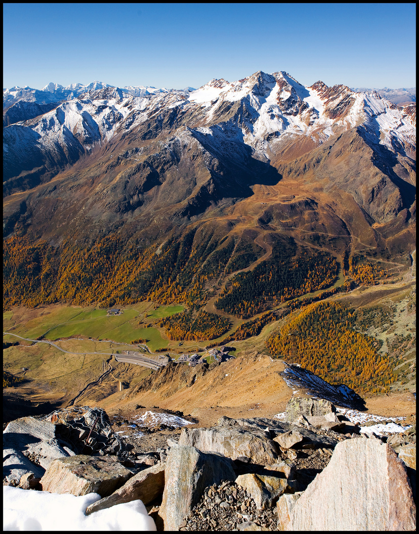 Blick auf Kurzras - Val de Senales