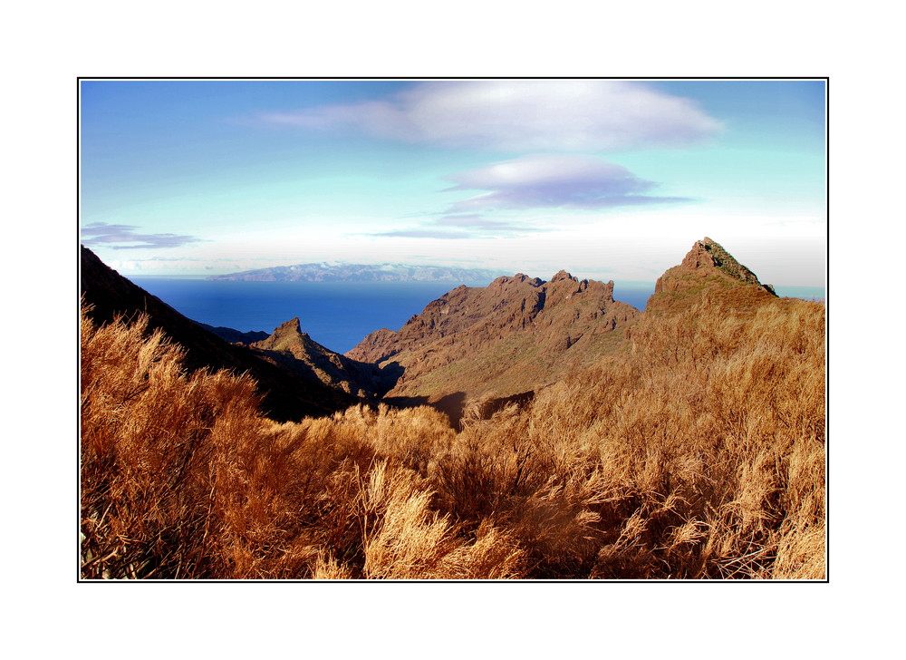 Blick auf La Gomera