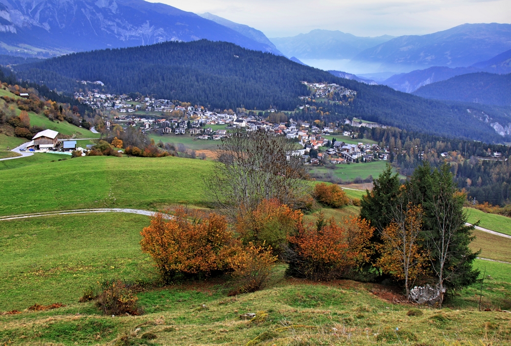 Blick auf Laax