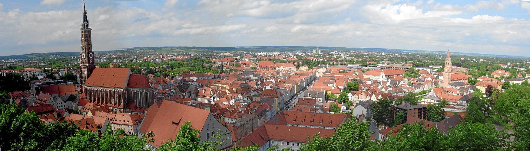 Blick auf Landshut