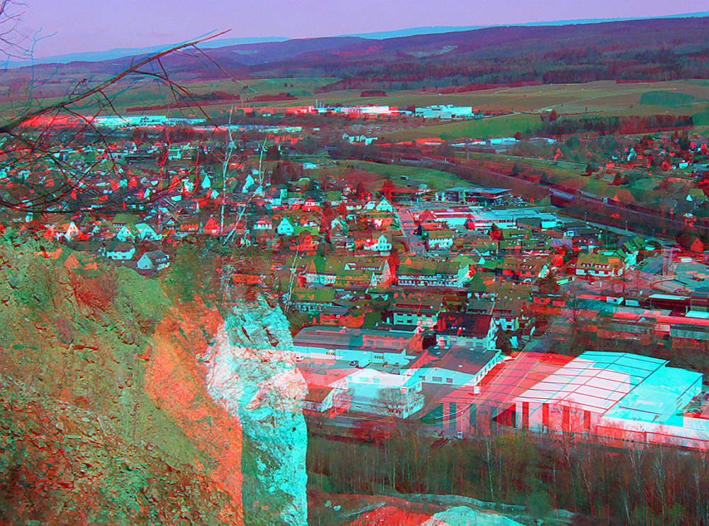 Blick auf LaPeKa (3D Ana rot/cyan)