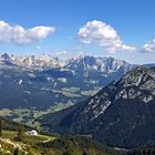 Blick auf Latemar und Rosengarten