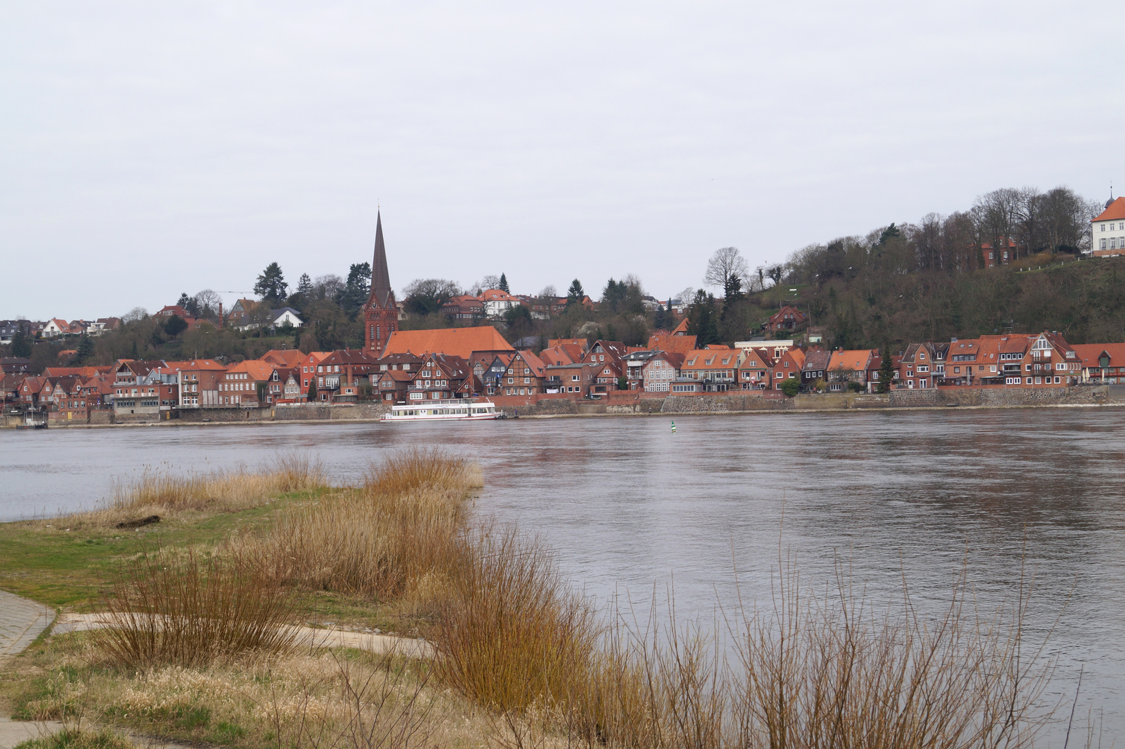 Blick auf Lauenburg/Elbe