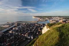 Blick auf Le Tréport und Mers-les-Bains