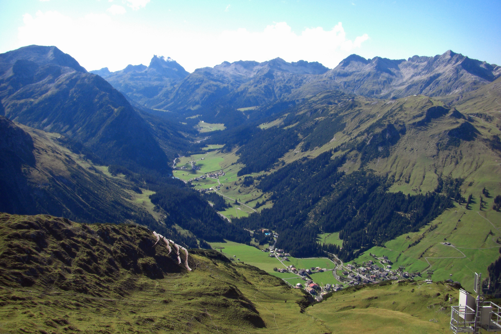 Blick auf Lech vom der Rifikopf