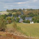 Blick auf Lehesten von einer Schieferhalde