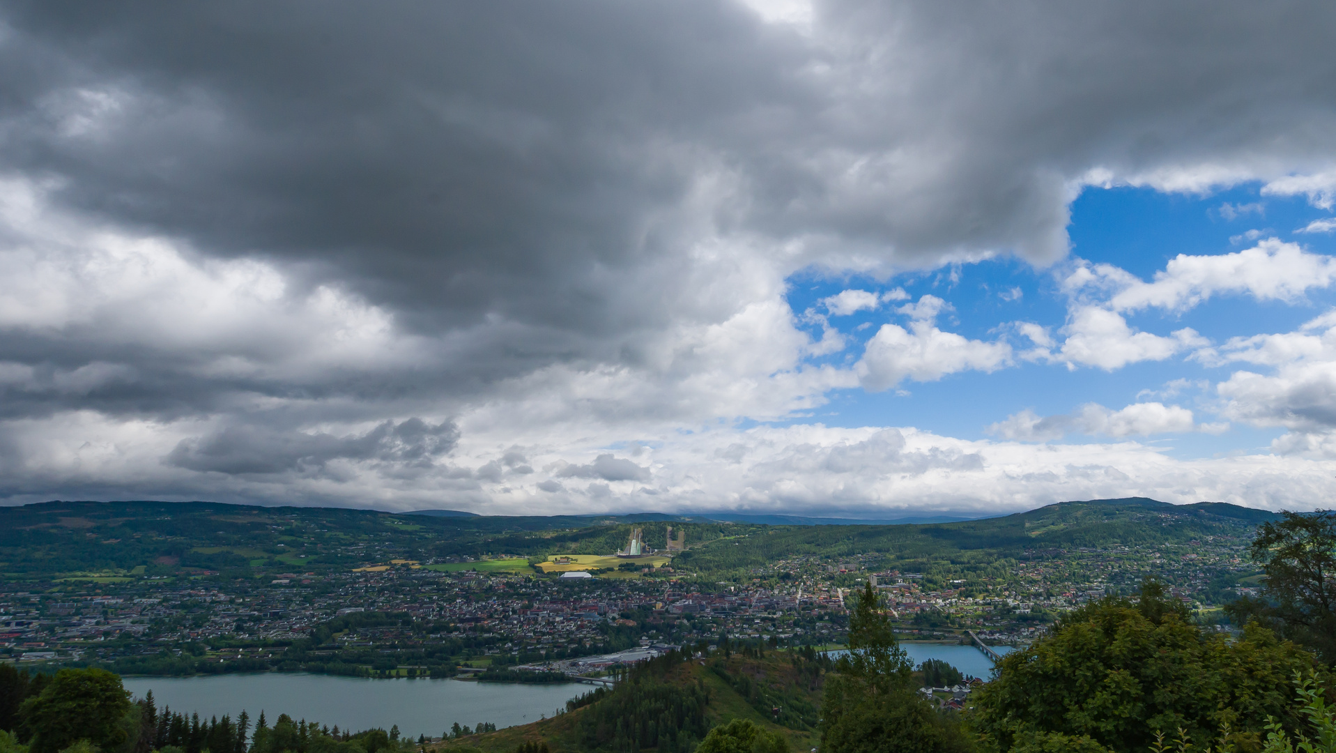 Blick auf Lillehammer 