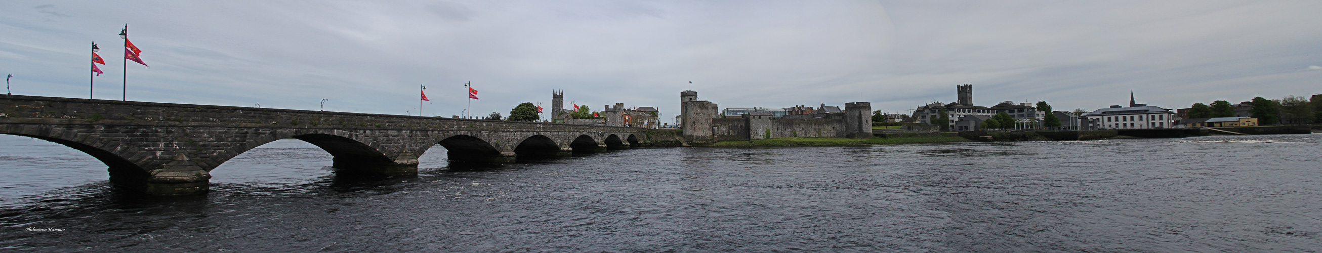 Blick auf Limerick, Irland