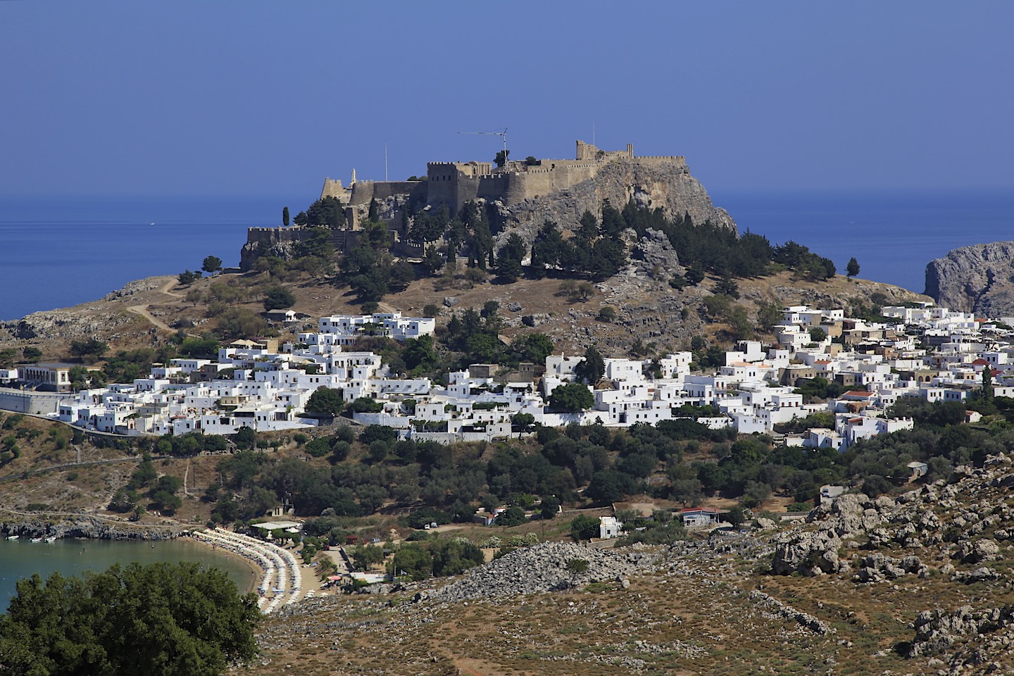 Blick auf Lindos