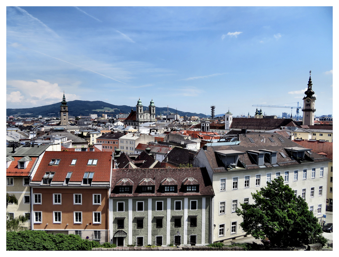 Blick auf Linz/Oberösterreich ....