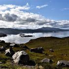 Blick auf Loch Carron bei Abfahrt von Rinderpass