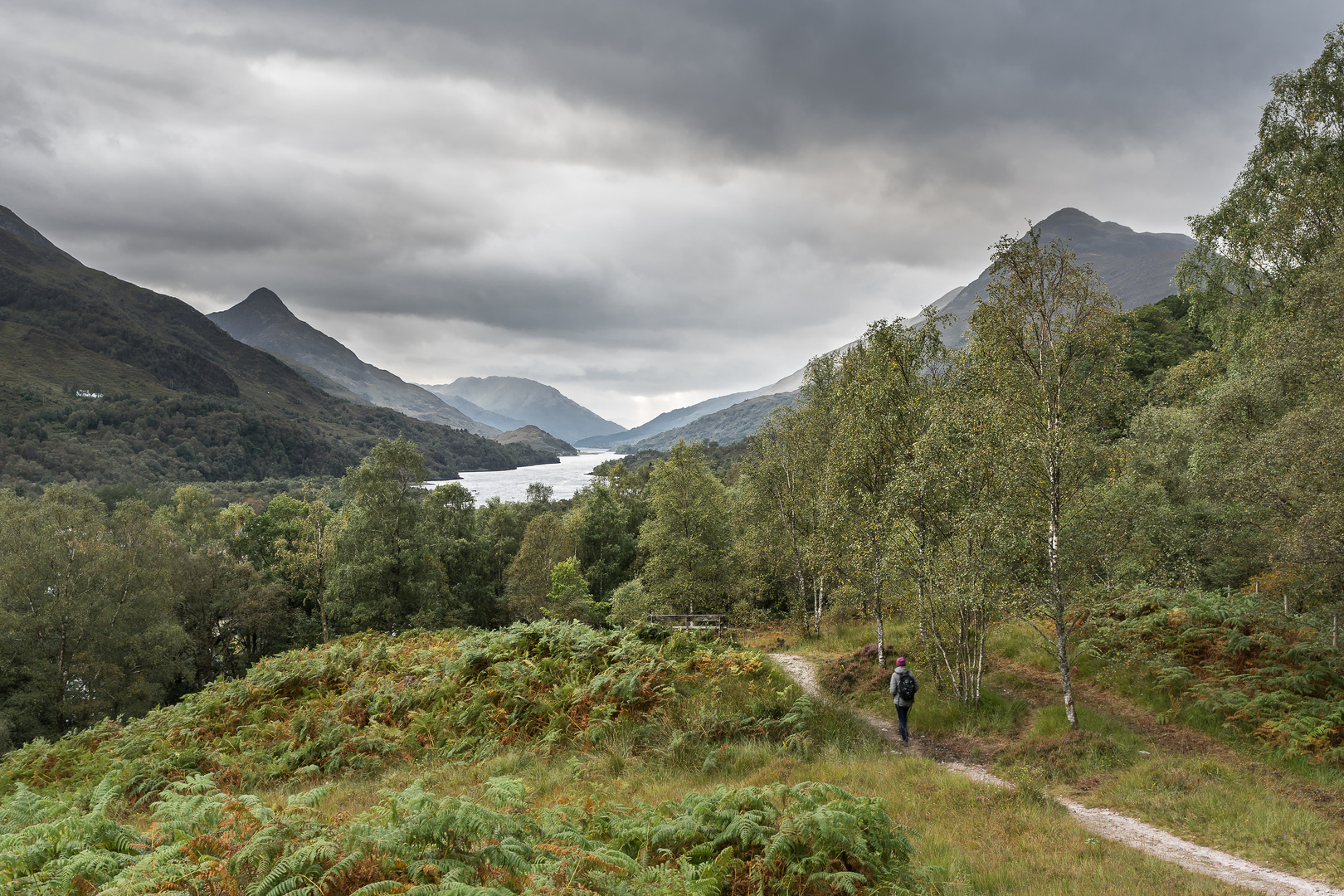 Blick auf Loch Leven/Schottland