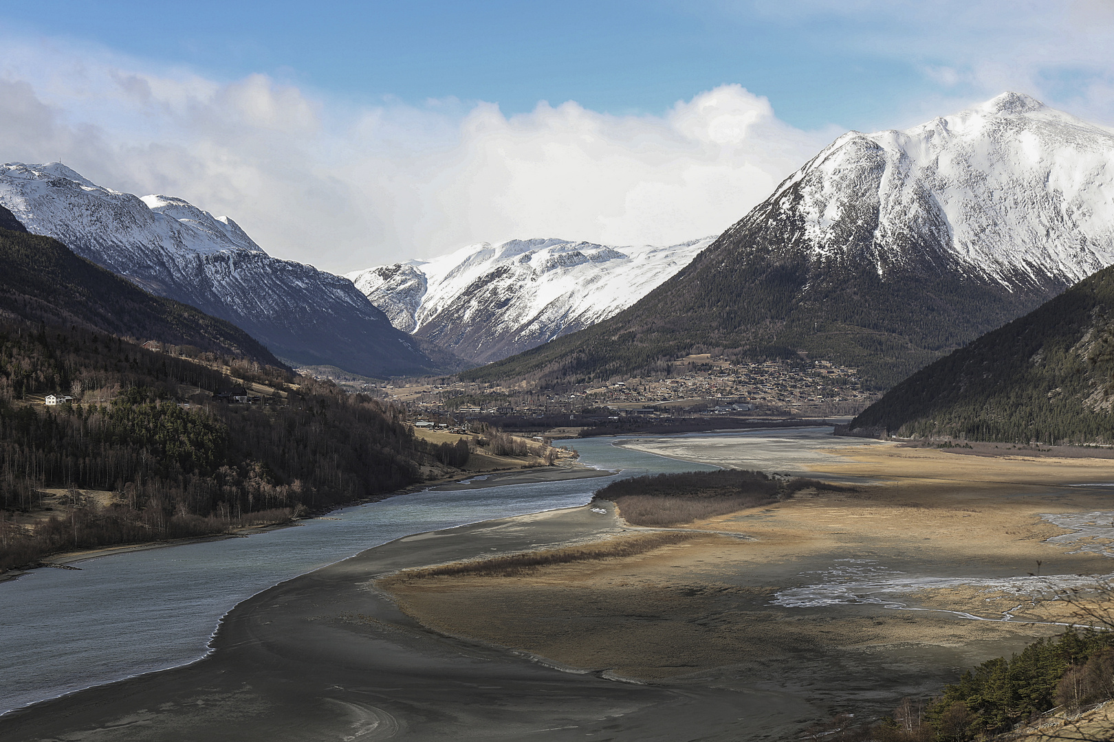 Blick auf Lom, Oppland