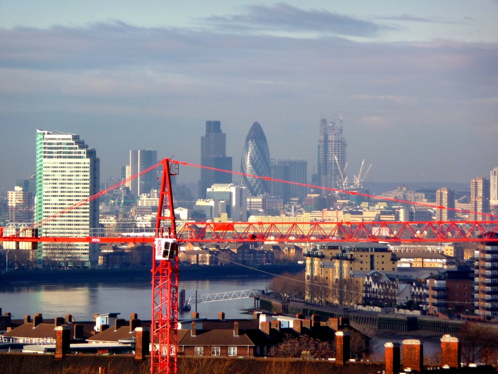 Blick auf London