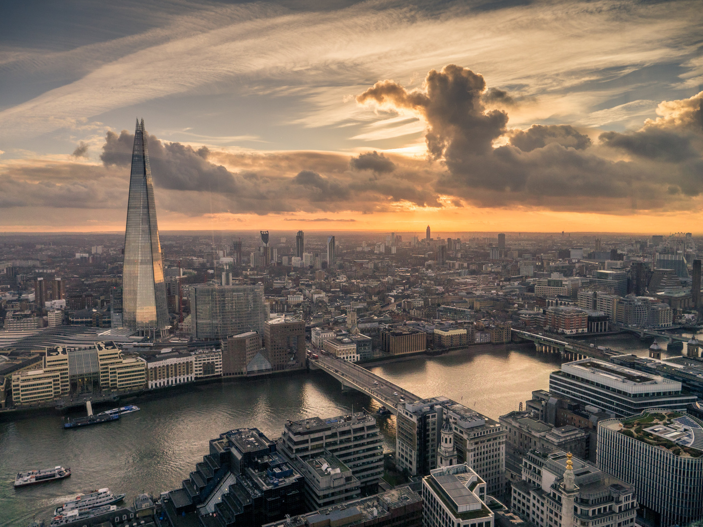 Blick auf London