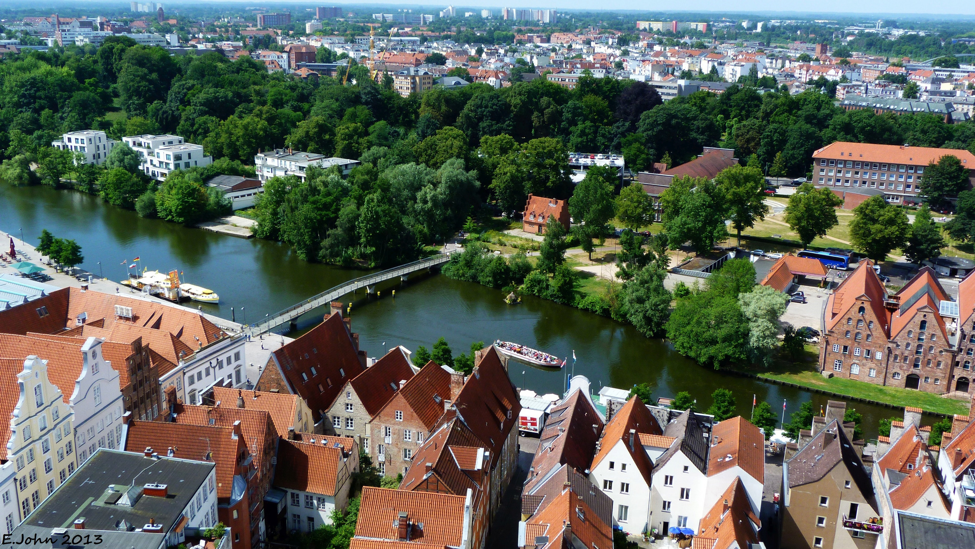 Blick auf Lübeck