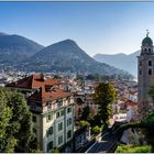 Blick auf Lugano und den Monte Brè