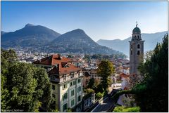 Blick auf Lugano und den Monte Brè