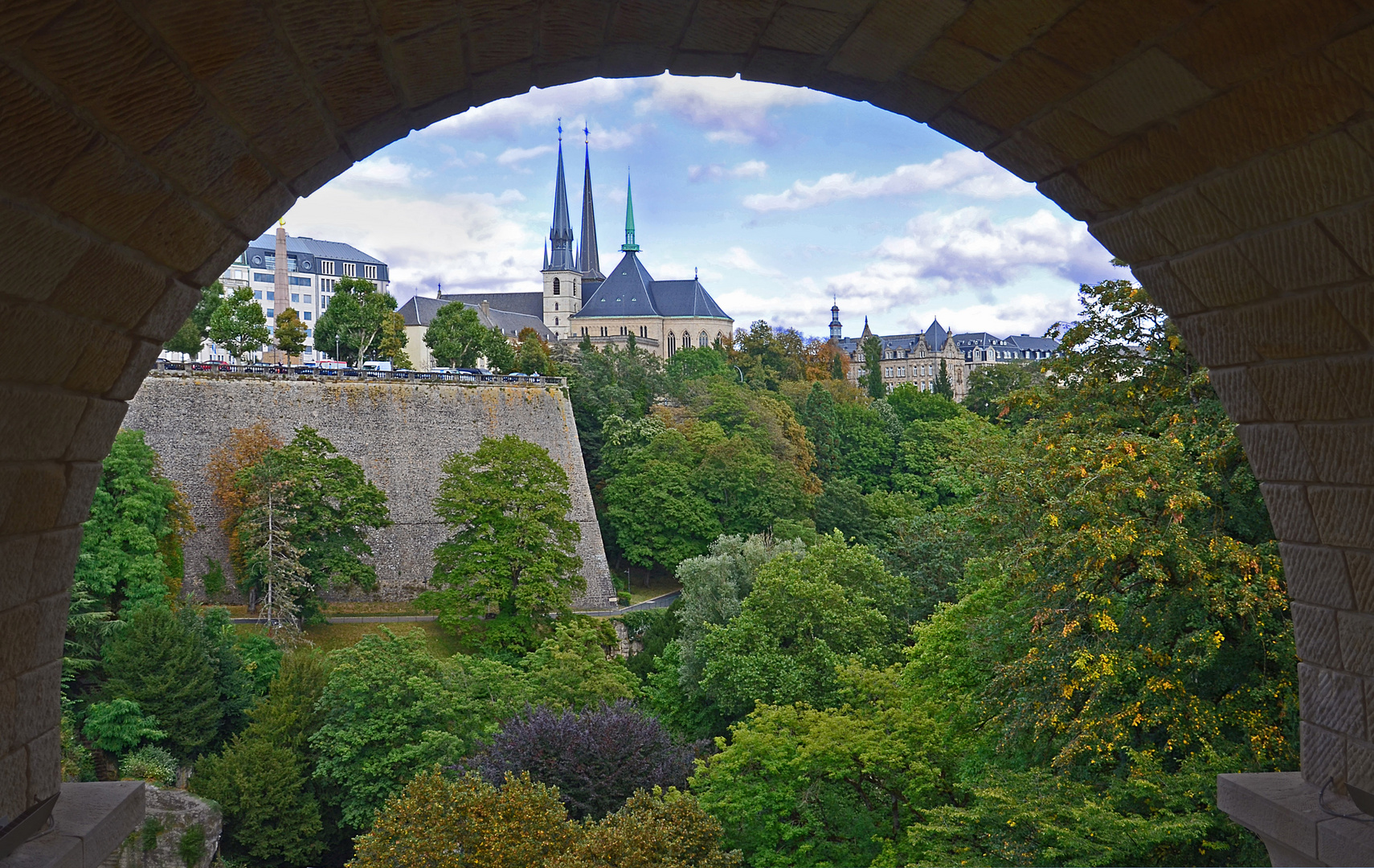 Blick auf Luxemburg -Stadt