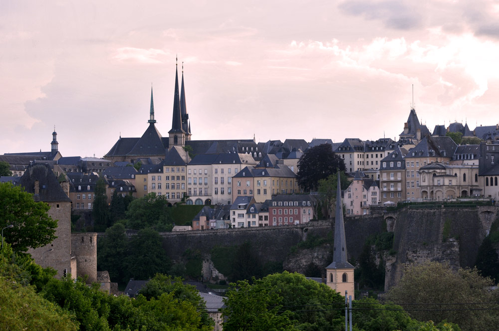 Blick auf Luxemburgs Altstadt