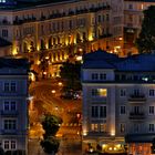 Blick auf Makartplatz mit Hotel Bristol