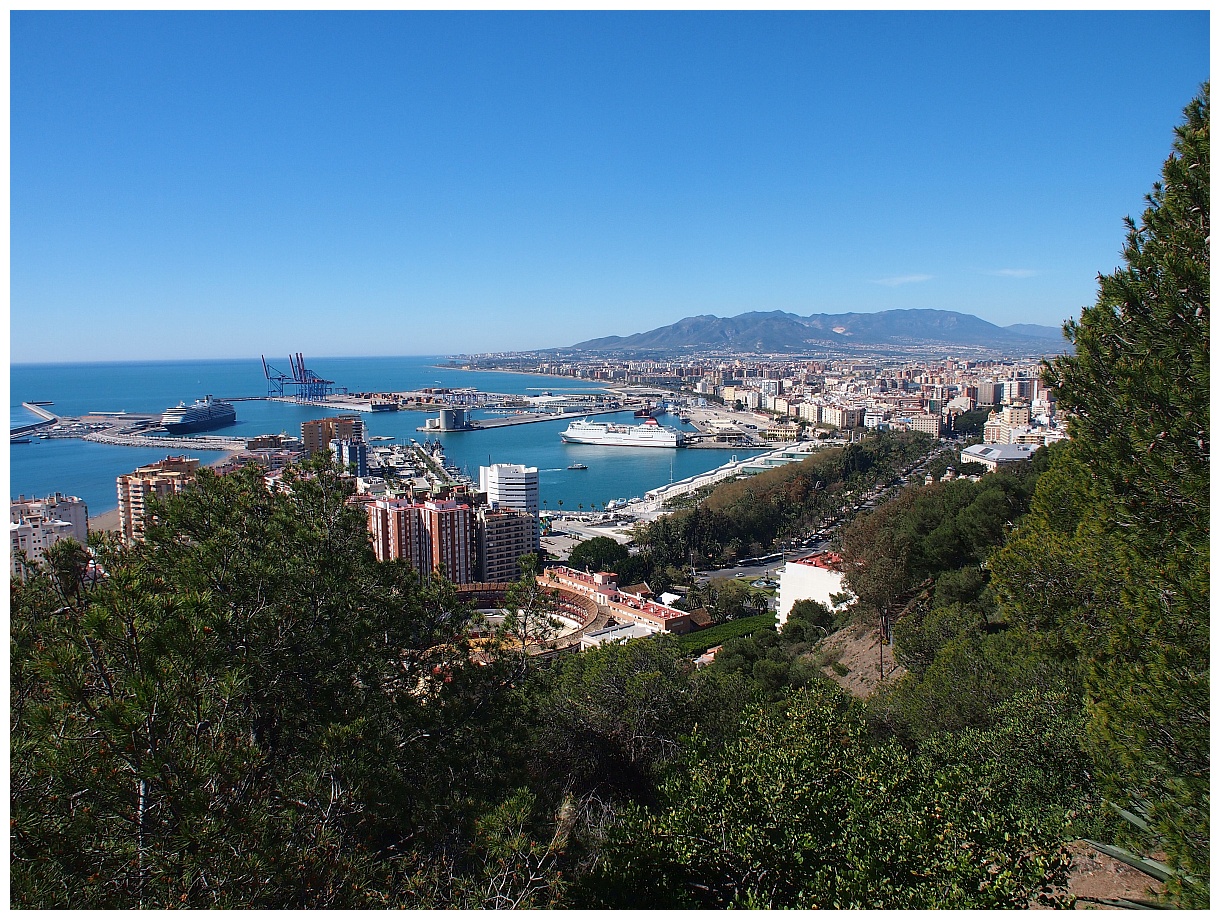 Blick auf Málaga