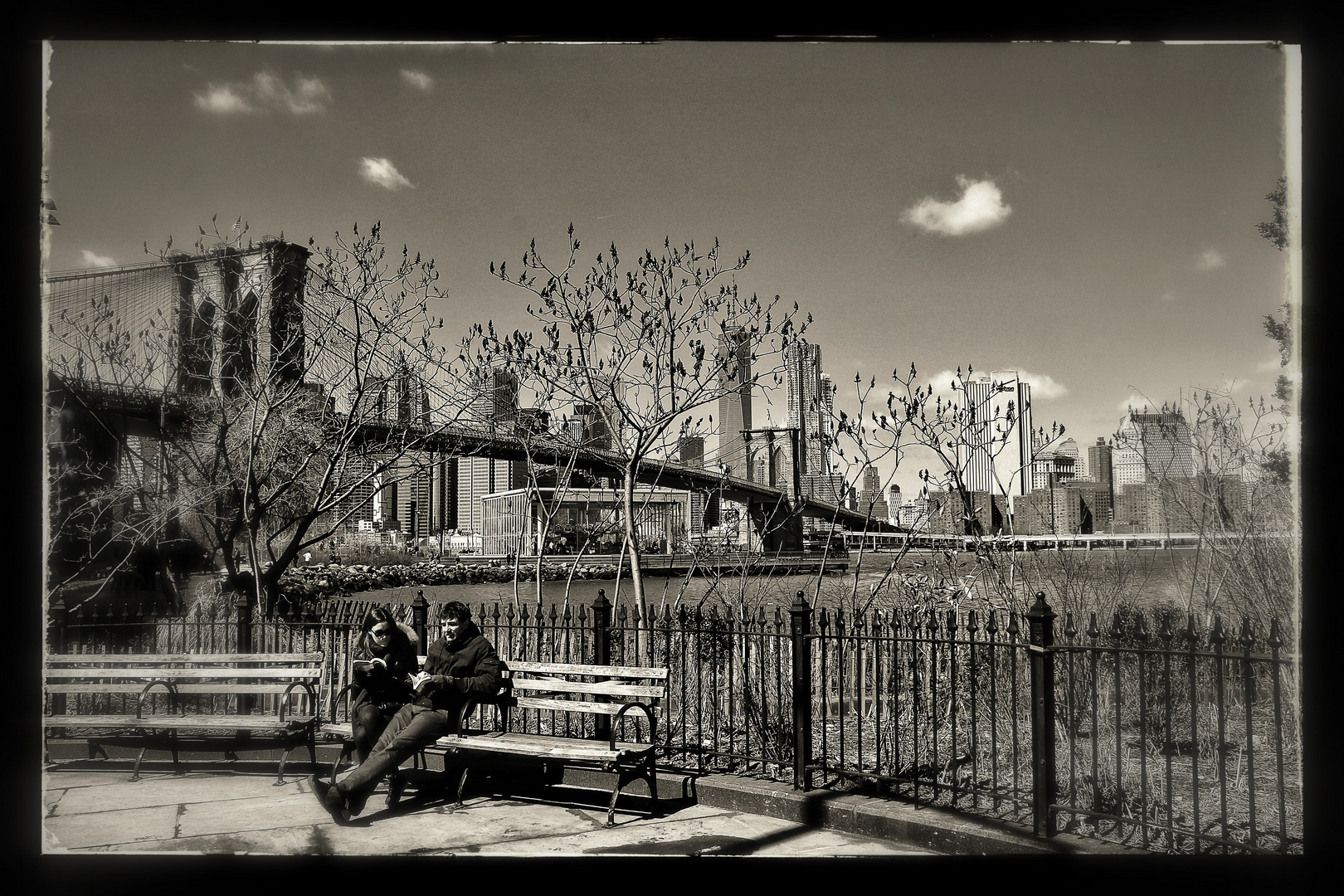 Blick auf Manhattan vom Dumbo Brooklyn