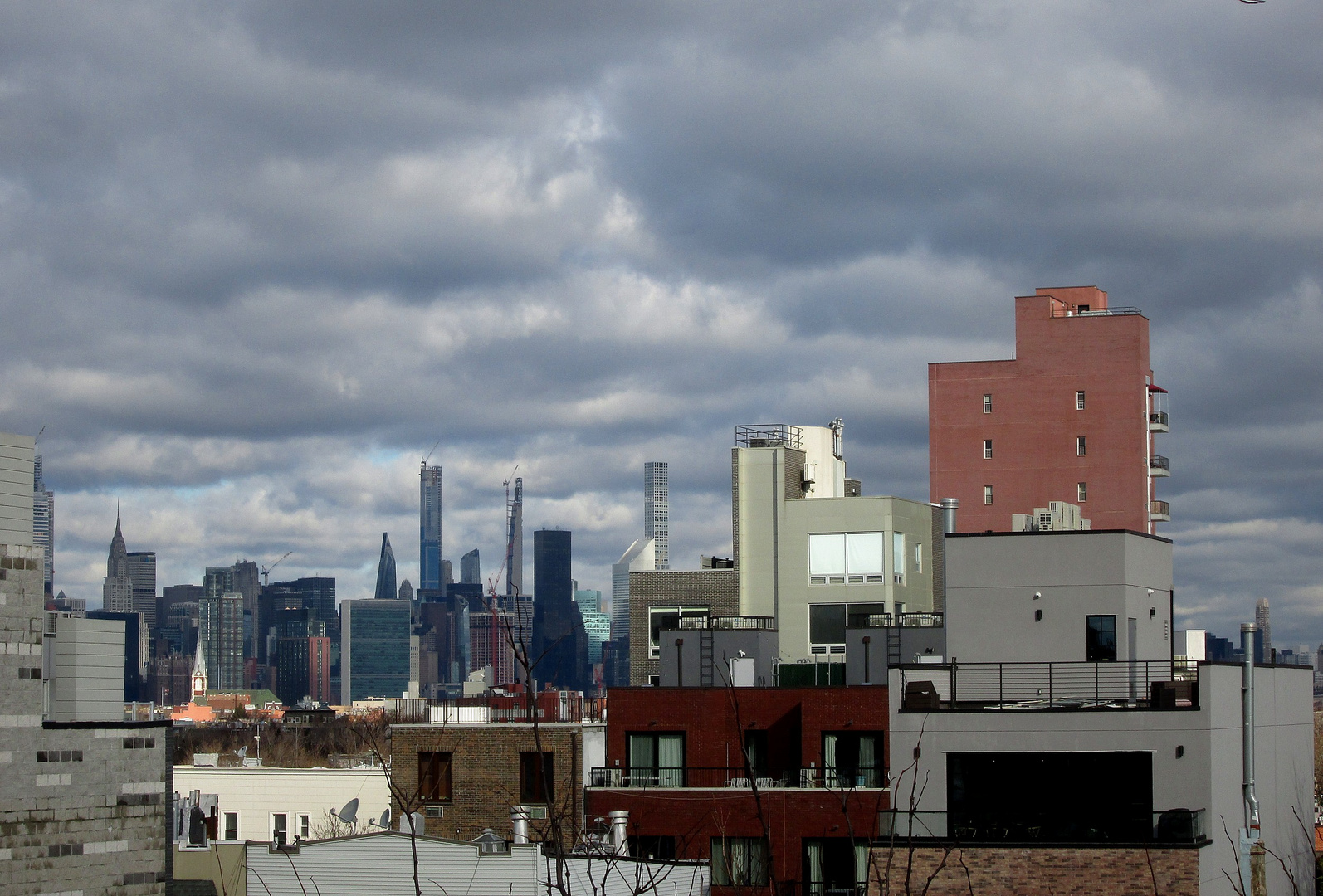 Blick auf Manhattan von Brooklyn aus