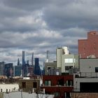 Blick auf Manhattan von Brooklyn aus