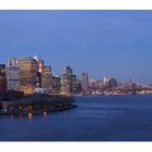 Blick auf Manhatten und Brooklynbridge