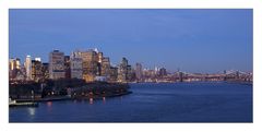 Blick auf Manhatten und Brooklynbridge