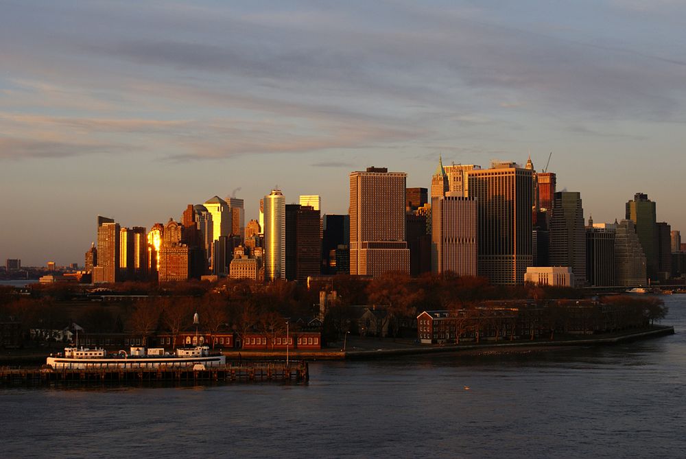 Blick auf Manhatten von der QM2