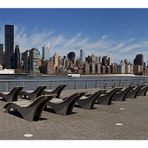 Blick auf Manhatten von Long Island City, New York