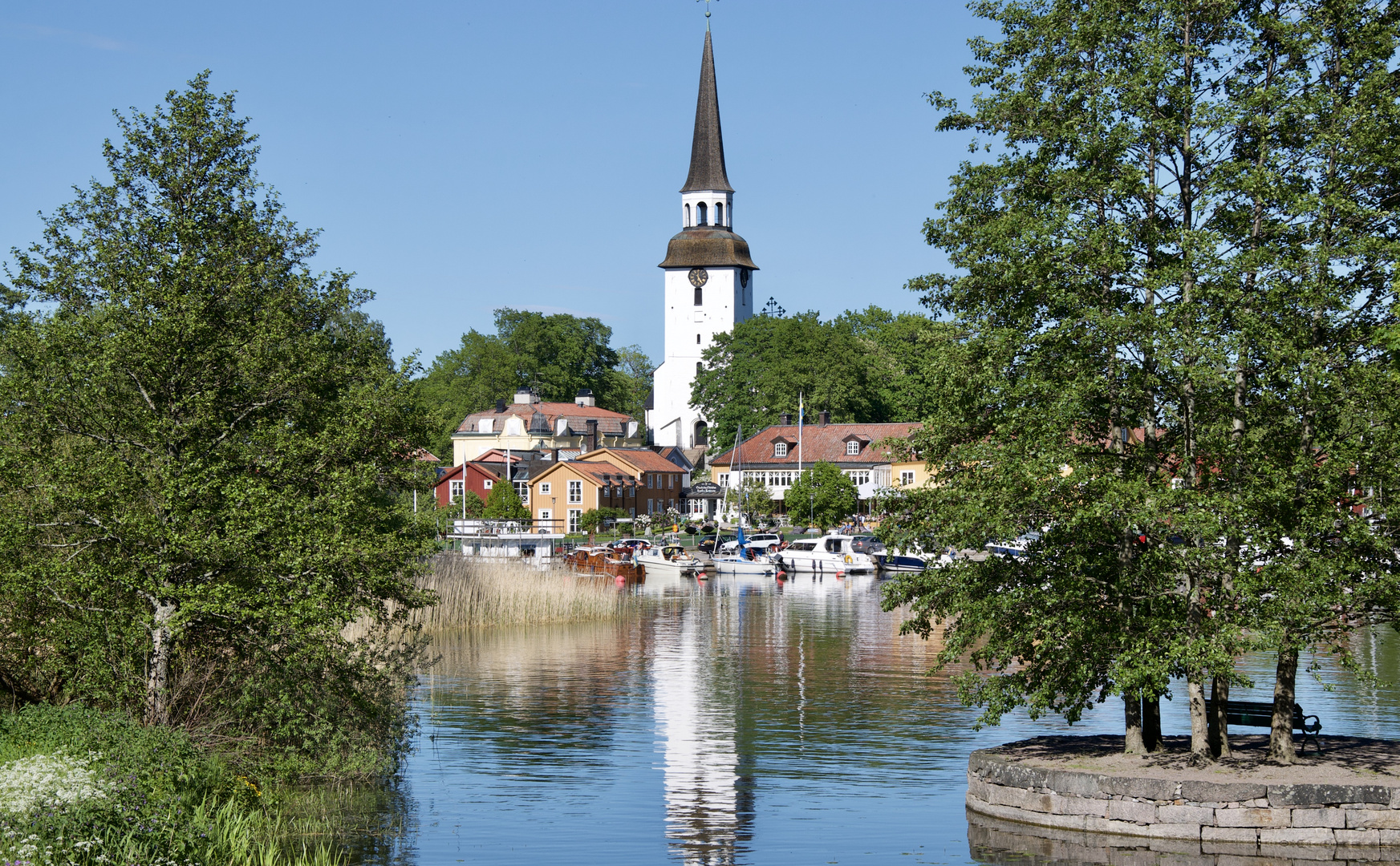 Blick auf Mariefred