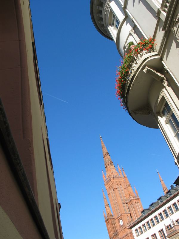 Blick auf Marktkirche Wiesbaden