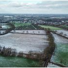 Blick auf mein Dorf und am Horizont Elmshorn