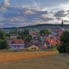 Blick auf mein Heimatdorf heute Morgen